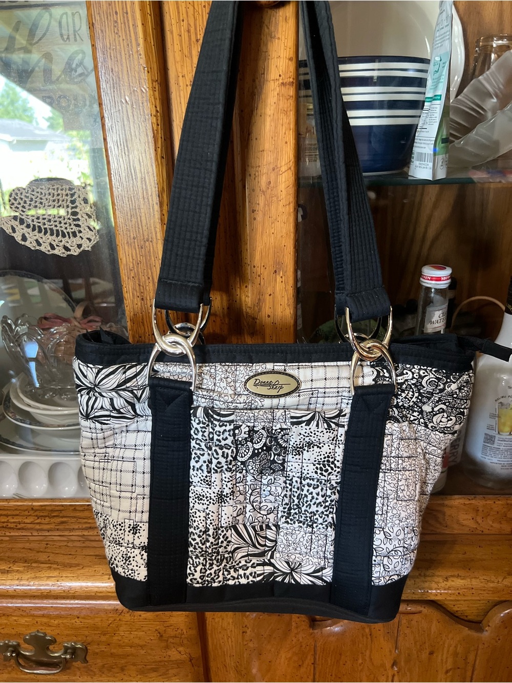 Black & White Patchwork Purse
